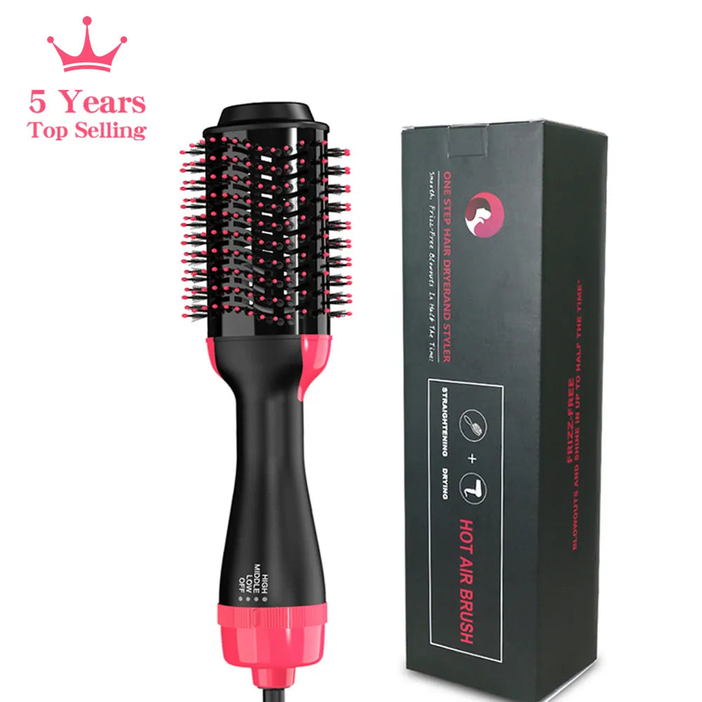 LISAPRO 3 IN 1 Hot Air Brush One-Step Hair Dryer And Volumizer Styler and Dryer Blow Dryer Brush Professional 1000W Hair Dryers